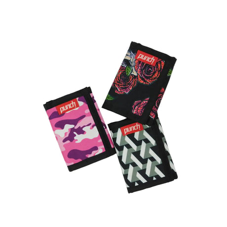 "PUNCH" TRI-FOLD WALLET