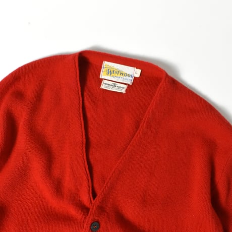USED 70-80’S "CALIFORNIA WESTWOOD" ORLON ACRYLIC CARDIGAN