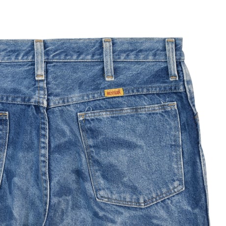 USED 70'S "RUSTLER" BLEACHED DENIM