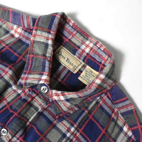 USED 90’S "OPEN TRAILS" FLANNEL SHIRT