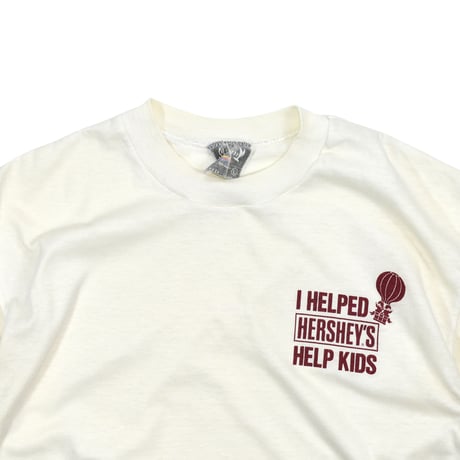 USED 80'S "I HELPED HERSHEY'S HELP KIDS" T-shirt