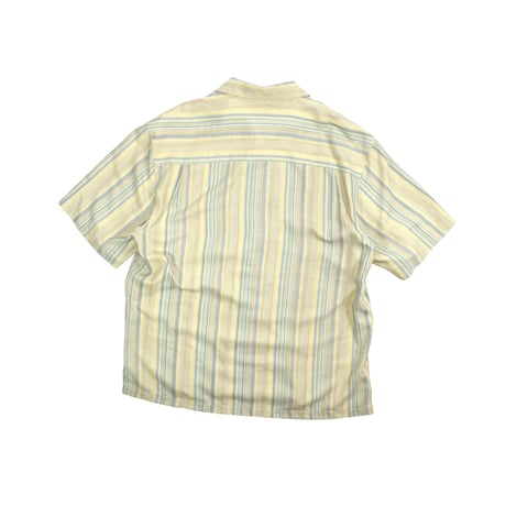 USED "JOSEPH & FEISS " SILK OPEN COLLAR SHIRT