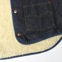 USED 70-80'S "ROEBUCKS / SEARS" BOA LINER DENIM VEST