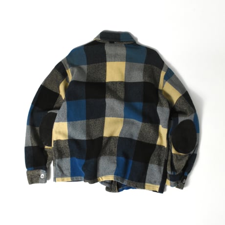 VINTAGE 50-60'S UNKNOWN ZIP UP WOOL SHIRT JACKET