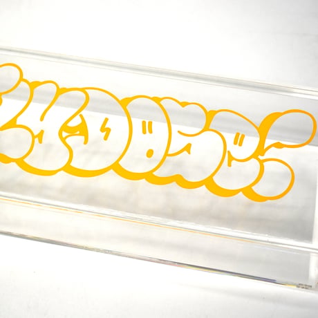 DDQS "BUBBLE LETTER" ACRYLIC INCENSE BURNER