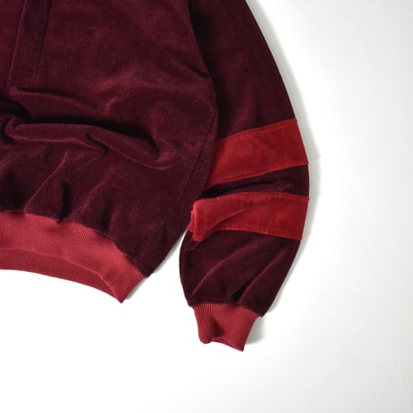 USED 90'S "KNIGHTSBRIDGE" VELOR POLO PULLOVER
