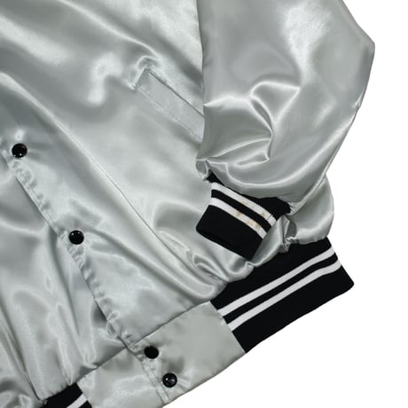 USED 90'S "AUBURN SPORTSWEAR / NO EXIT" NYLON VARSITY JACKET