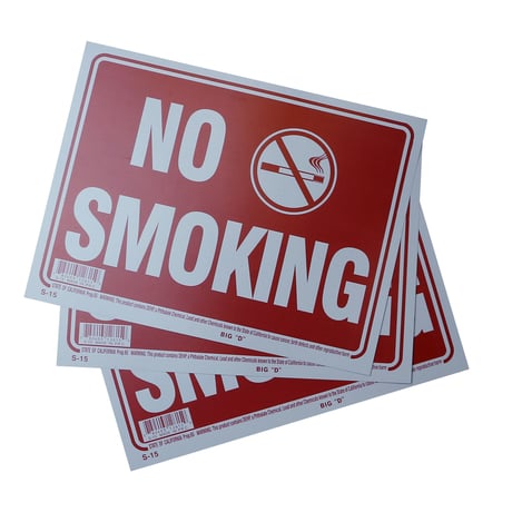 OPEN / CLOSED / NO SMOKING WALL SIGN