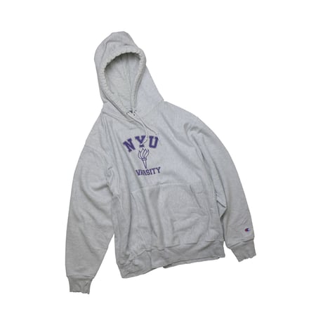 USED "NYU" REVERSE WEAVE  PARKA