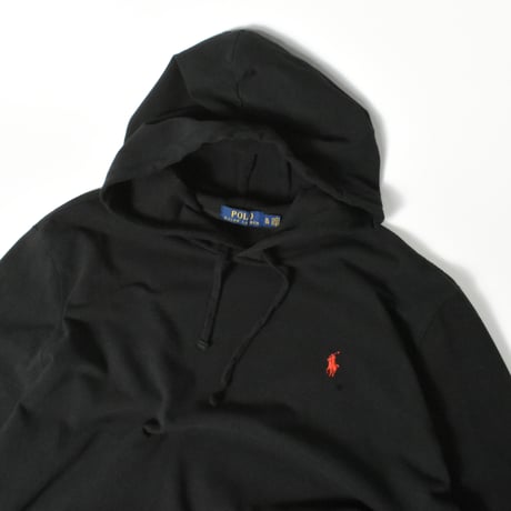 USED "POLO RALPH LAUREN" COTTON PIQUE HOODED L/S