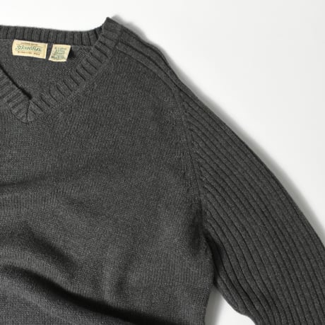 USED 90'S "ST.JOHN'S BAY" V-NECK COTTON KNIT
