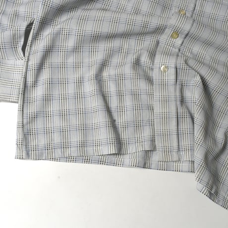 USED 70’S "THAT KNIT by PABLO" PLAID L/S SHIRT