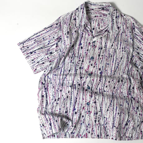VINTAGE "QUALITY MODES" SPLASH PATTERN S/S SHIRT