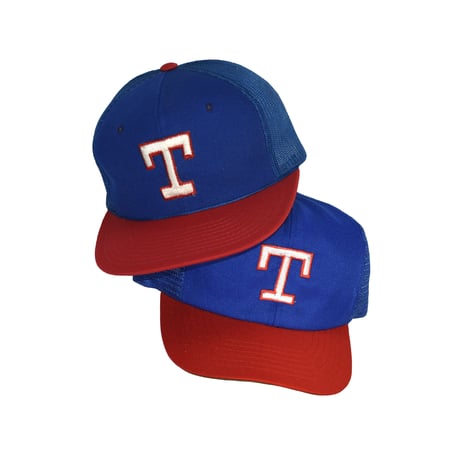 USED 70-80'S "TEXAS RANGERS" MESH CAP