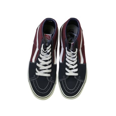 LATE 90'S DEAD STOCK VANS "SK8-HI" MAROON / NAVY