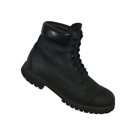 USED "TIMBERLAND" BLACK NUBUCK BOOTS