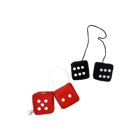 "FUZZY DICE" AUTOMOTIVE DECORATION