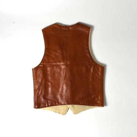 USED 80’S "L.L.BEAN" BOA LINER LEATHER VEST