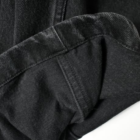NOROLL "THICKWALK PANTS BLACK DENIM"