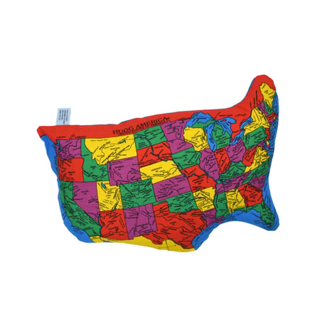 "HUGG AMERICA" COTTON STUFFED PILLOW