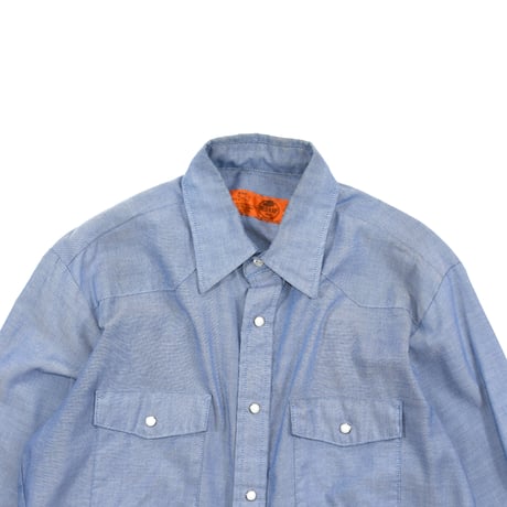 USED "RED KAP" CHAMBRAY WESTERN SHIRT
