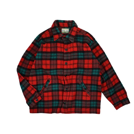 VINTAGE "60'S MAINE GUIDE" PALID WOOL SHIRT JACKET