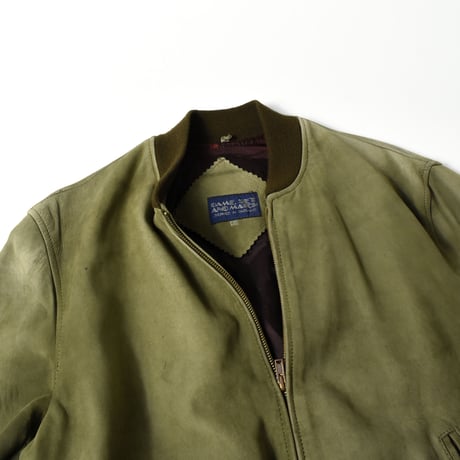 USED "GAME, SET AND MATCH" LEATHER JACKET