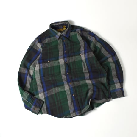 USED 90'S "EDDIE BAUER" FLANNEL L/S SHIRT