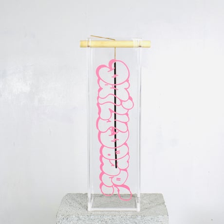 DDQS "BUBBLE LETTER" ACRYLIC INCENSE BURNER "BAD GYAL PINK"