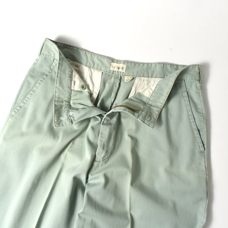USED "J.CREW" FLAT FRONT CHINO PANTS