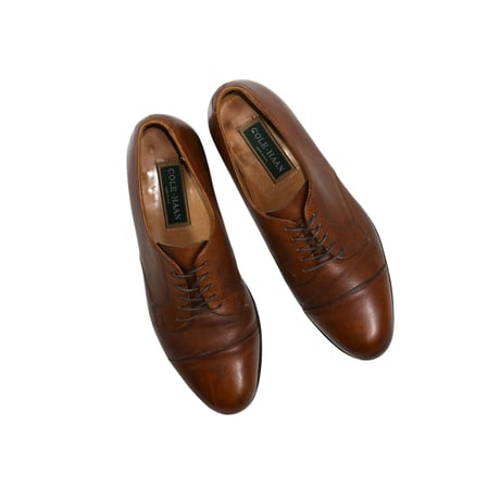 USED 90'S "COLE HAAN" CAPTOE LEATHER SHOES