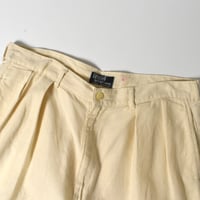 USED 90’S "POLO by RALPH LAUREN" LINEN 2-TUCK SHORTS