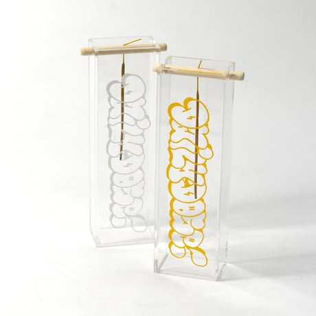 DDQS "BUBBLE LETTER" ACRYLIC INCENSE BURNER