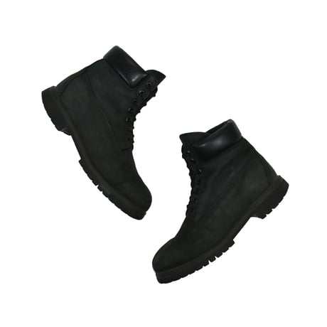 USED "TIMBERLAND" BLACK NUBUCK BOOTS