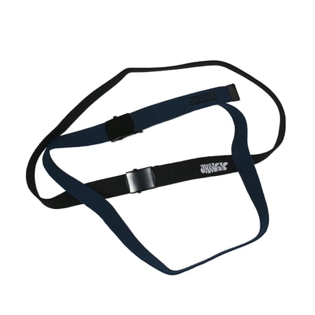 JHAKX "90's Belt Adam Beccera Logo / GHACHA Belt (Blue)"