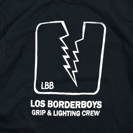 USED "LOS BORDERBOYS / GRIP & LIGHTING CREW" L/S T-shirt