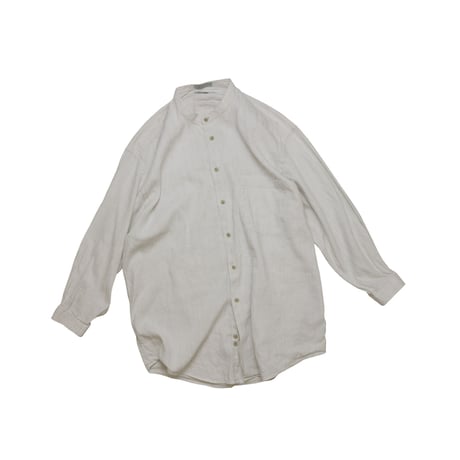 USED "ALFANI" SINGLE NEEDLE / BAND COLLAR SHIRT