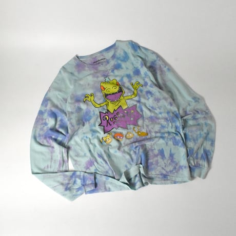USED "NICKOLODEON / RUGRATS" TIE DYE L/S T-shirt