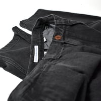 NOROLL "THICKWALK PANTS BLACK DENIM"
