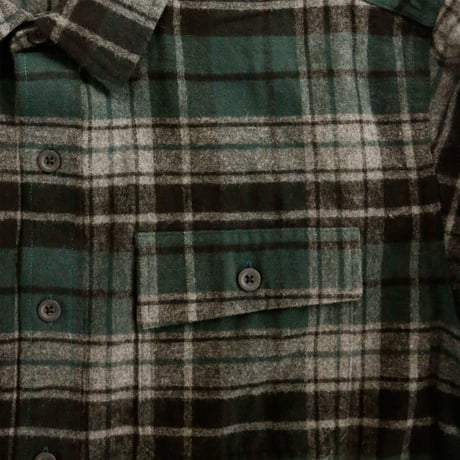 L.L.BEAN "CHAMOIS CLOTH" PLAID L/S SHIRT