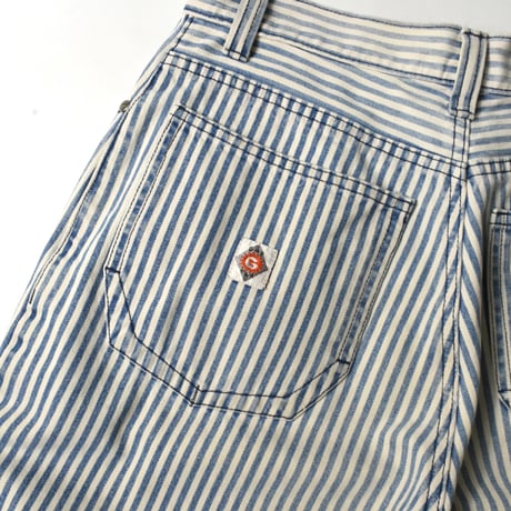 USED 90'S "GOTCHA" STRIPE DENIM PANTS
