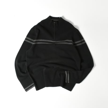 USED "DKNY" COTTON HALF ZIP KNIT