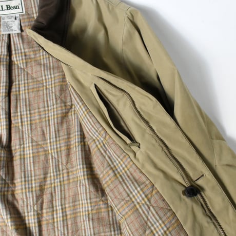 USED 90'S "L.L.BEAN" PEACH SKIN PADDED JACKET