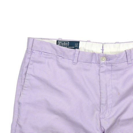 USED "POLO RALPH LAUREN" CHECK SHORT PANTS