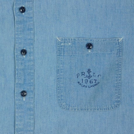 USED "POLO RALPH LAUREN" DUNGAREE WORK SHIRT