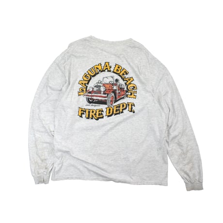USED "LAGUNA BEACH / FIRE DEPT" L/S T-shirt