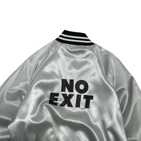 USED 90'S "AUBURN SPORTSWEAR / NO EXIT" NYLON VARSITY JACKET