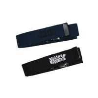 JHAKX "90's Belt Adam Beccera Logo / GHACHA Belt (Blue)"