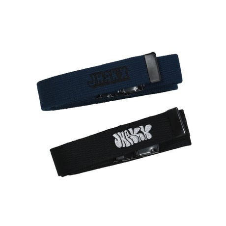 JHAKX "90's Belt Adam Beccera Logo / GHACHA Belt (Blue)"