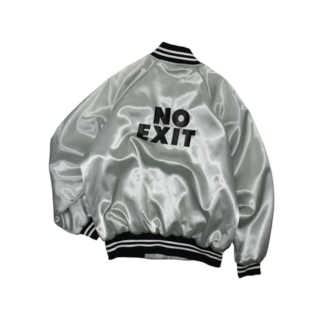 USED 90'S "AUBURN SPORTSWEAR / NO EXIT" NYLON VARSITY JACKET